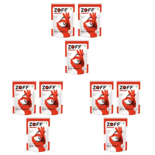 Image of Zoff Red Chilli Powder with Natural Oils | Premium-Quality, Pure & Unadulterated Lal mirch powder - Sourced from Hand-Picked Red Chillies | Freshness & Aroma Preserved | Mirchi Powder 600gms (3*200g)