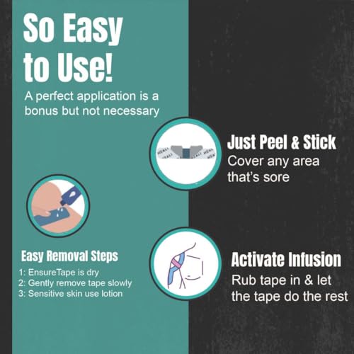 Image of Heali Kinesiology Tape with Magnesium and Menthol, 20 Pcs Precut Strips, K Tape Roll, Knees, for Physical Therapy, Sports, Muscles and Joints, Water Resistant, Blue Splatter