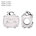 PANDORA Pink Travel Bag Charm - Compatible with PANDORA Moments - Jewelry for Women - Made with Sterling Silver & Enamel - Gift with Gift Box