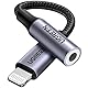 UGREEN Lightning zu Klinke Adapter 3,5 mm Kopfhörer Lightning auf Aux Adapter kompatibel mit iPhone 14 13 12 11 X usw.(Grau)
