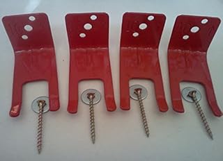 NFS 4- Fire Extinguisher Fork Style Bracket, Wall, Hook, Mount, Hanger for 5 to 13lb. Extinguishers, Universal for all Extinguishers with Valve Body Slots