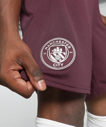 Puma Pantaloncini Da Calcio Manchester City Da Uomo 2024/25 - Borgogna - Taglia: M - 6