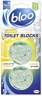 Bloo Lemon Toilet Blocks, 2 x 38g