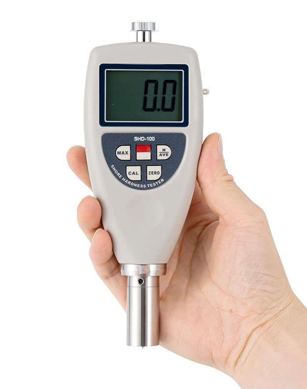 Shore OOO Durometer Hardness Tester R6.35 Spherical Radius For Extremely Soft Rubber,Thermoplastic Elastomers,Sponge,Extremely Soft Plastics And Thermoplastics,Foams,Low-Density Textile Windings