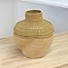 Handmade Flower Vase Basket, Decorative African Pot Basket,Rattan Storage Basket 16x18 inches. (Large)