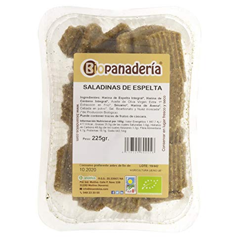 Biopanadería Pastas Saladinas de Espelta Integral Galletas Saladas Ecológicas Gourmet