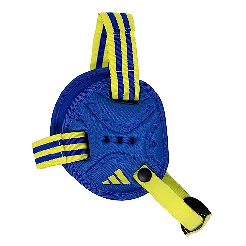 Casque Wizard Youth Adidas bleu et jaune pour rouler en sécurité