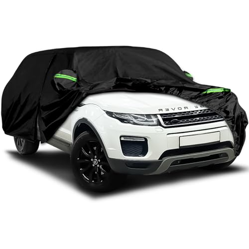 Waterproof Car Cover Fits for 2011-2024 Land Rover Range Rover Evoque, All Weather Outdoor Cover Full Car Cover with Door Zipper & Windproof Bands for Sun Snow Rain Dust Protection