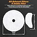 25PCS Cloth Dryer Exhaust Filter for Panda by Blutoget - Universal Dryer Lint Filter Cloth-Compatible for Panda Magic Chef Avant Sonya Dryer-20 Exhaust & 5 Air Intake Filter