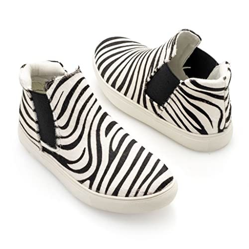 Matisse "Harlan Double Gored Slip-On High-Top Sneakers Zebra 6 #TOP28