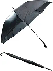 Guarda Chuva Grande Reforçado para Portaria 140cm - Resistente a Vento com Varetas Duplas em Aço, Impermeável para Eventos, Hotel e Recepção