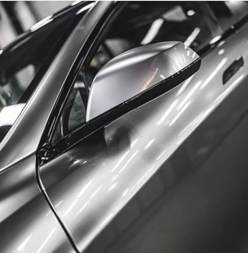 Image of Gloss Silver Metallic Vinyl Car Wrap Paint Replacement Film Roll with Nano Air Release Technology, Stretchable & Waterproof. (24 x 100 inch, Silver Glossy Metallic)