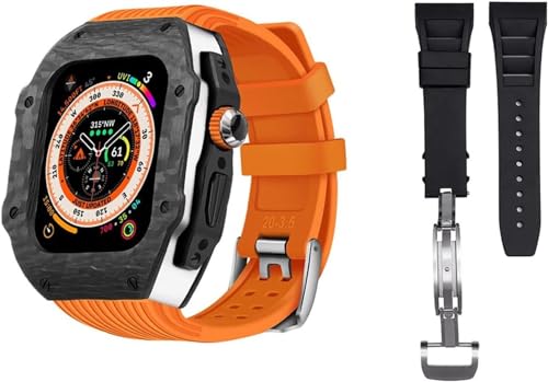 Bracelet Apple Watch fibre de carbone avec fermoir métal ultra résistant