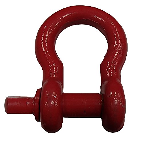 BILLET4X4 3/4 inch D-Shackle 4-3/4 TON – Patriot RED Powdercoated (Single) (4X4 Recovery)