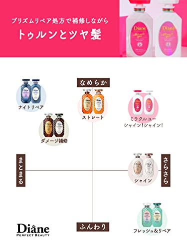 Moist Diane Perfect Beauty Miracle You Shine! Shine! Treatment 450ml - Shiny Berry Scent, White, 450 ml (Pack of 1) - Image 4