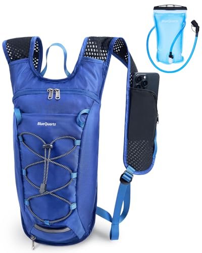 Blue Quartz Hydration Backpack 2L with Phone & Helmet Net