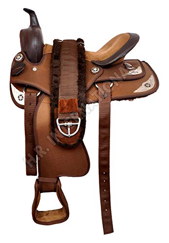 image for Cavalla HB. Enterprises Synthetic Western Adult Barrel Racing Horse Sa