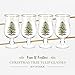 Spode Christmas Tree 17.5oz Tulip Glasses, Set of 4 - Gold-Rimmed Whimsical Holiday Glasses for Sparkling Wine & Champagne, Ideal for Holiday Brunches & New Year’s Celebrations