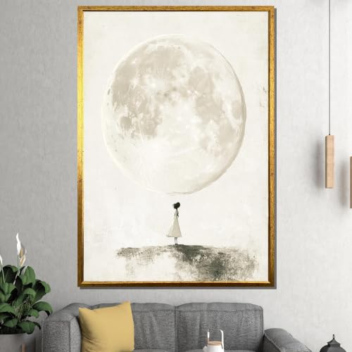 Tableau sur toile decoration murale minimaliste chambre enfant 50 x 75 cm