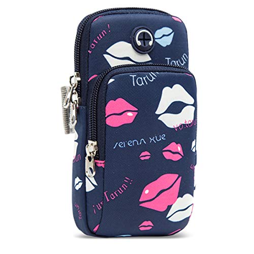 BTFCLOTHES Sports Arm Bag Universal Running Armband Gym Armbands Phone Holder Pouch Case with Earphone Hole for iPhone Xs/X8, Samsung Galaxy S9/S8/S7, Huawei and LG (#1)