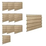 Vilo - Fassadenverkleidung - Fronto - Fassadenlamellen - PVC - 295x28,3cm 10er Pack - Eiche
