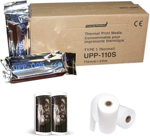 UPP 110S Ultrasound Printer Paper, Type I Black and White Video T...