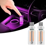 Design d'inspiration rétro:L'éclairage intérieur de voiture USB est conçu avec un boîtier en verre élégant et une lampe tungstène vintage,combinant l'esthétique vintage avec la technologie moderne,la lumière est douce,non aveuglante,petite,légère,facile à ranger et à transporter,et ne prend pas beaucoup de place.
