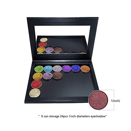 Allwon Magnetic Palette Leere Makeup-Palette mit Spiegel für Lidschatten-Lippenstift-Blush-Pulver
