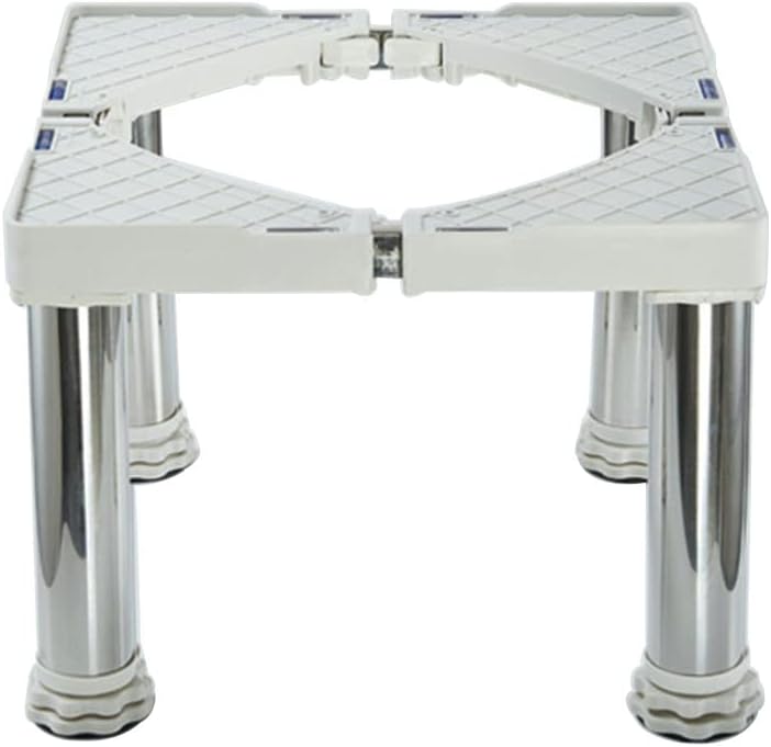 冷蔵庫置き台 かさ上げ台 食器洗い乾燥機 防振かさ上げ台 冷蔵庫洗濯機ベース 伸縮式 幅/奥行 30-48cm 防振減音パッド付き