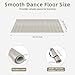 Dance Floor Mat Non-Slip with Shoulder Strap Portable and Dance Resistance Band, Dance Floor for Ballet,Jazz, Pop Thick PVC Practice Floor Reusable Mat (Light Natural Wood Color, 200cm*90cm*0.5cm)