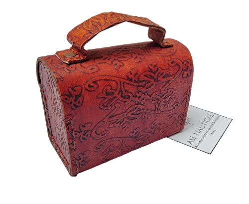 Binoculares estilo vintage 3 pulgadas con estuche de cuero miniatura 4