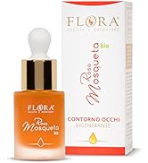 Flora Rose Mosque Contour des yeux 15 ml Bio Cosmos Huile régénératrice nourrissante élastique avec ...