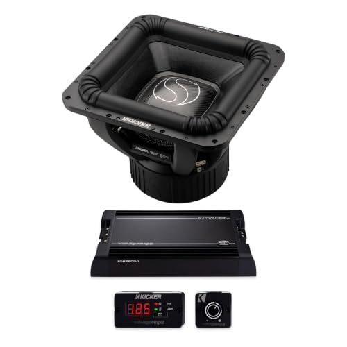 Image of KICKER SoloXS 18" 2-Ohm Sub + Warhorse WXA3600.1 3600W Amp