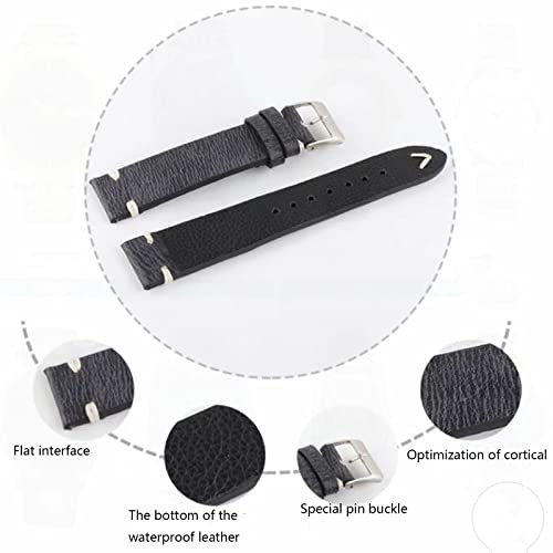 Bande de montre en cuir rétro rapide et bracelet de remplacement interchangeable - 6