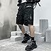 XYXIONGMAO Shorts Hip Hop Sweatpants Techwear Overalls Slacks Athleisure Men's Tactical Cargo Streetwear Pants(Black,M)