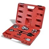 Das komplette Set umfasst: Befestigungsadapter für mechanischen Spindel, Spindel M10 x 1,25, Distanzscheibe, Spindelverlängerung M10 x 1,25, Schulterverlängerung M10 x 1,25, Schultermutter M10 x 1,25, Druckstück, Druckstückeinsatze und Mittelring.