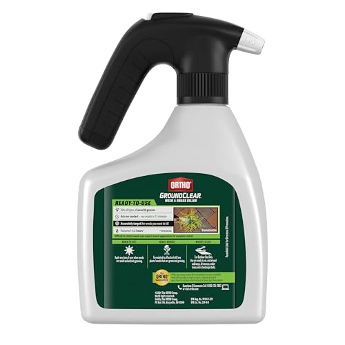 Image of Ortho GroundClear Weed and Grass Killer - Kills All Types of Listed Weeds and Grasses, Patio & Landscape Use, Battery Powered Sprayer, OMRI Listed, 1.5L (2-Pack)