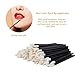 Mooerca 640PCS Disposable Lip Brushes Make Up Brush Lipstick Applicators Wands Makeup Applicators Brushes Lip gloss Applicators Tester Wands Tool Kits Makeup Beauty Tool Kits Black