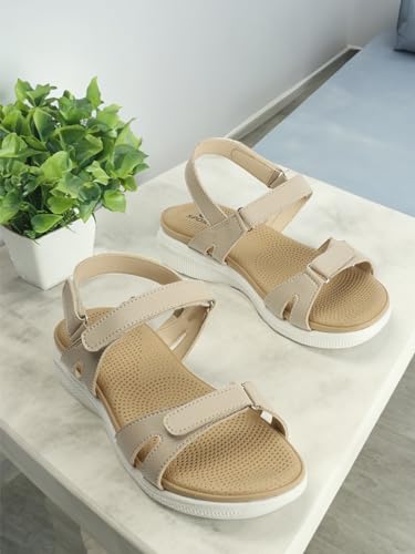 Image of Carlton London women's Multi-Strap Adjustable Comfort Sandals