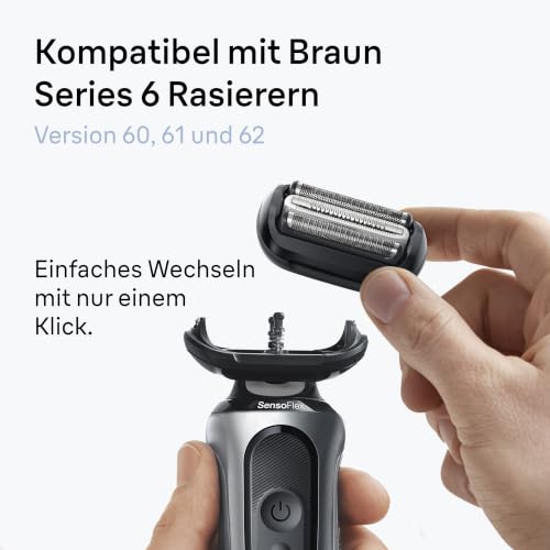 Braun Elektrorasierer Scherkopf Series 6, 64B, Schwarz – Ansicht 6