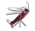 Victorinox Ranger 79 M Grip, Navaja Multiuso Suiza...: RANGER 79 M GRIP: Probada por profesionales, la navaja Ranger 79 M Grip de Victorinox es lo más nuevo en cuchillos para uso general plegables; entre sus características clave se incluyen una sierra para madera y una hoja grande con bloqueo para una m...