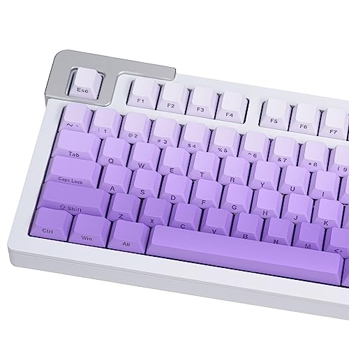 Lot de 125 Touches Cherry Profile Dye Sub PBT pour claviers mécaniques Cherry MX 60% 65% 95% Violet dégradé