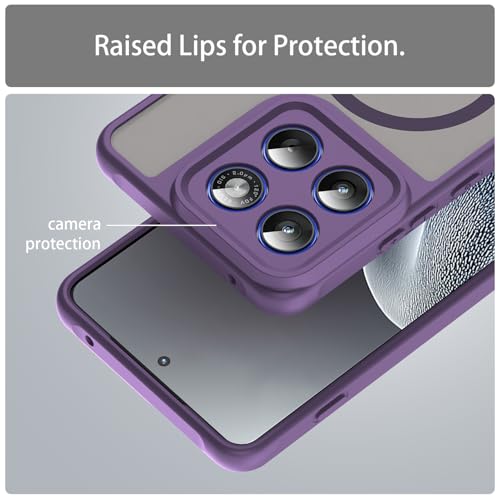 Image of Compatible with Motorola Moto X70 Air Case Cover,Compatible with MagSafe,Anti-Fall,Compatible with Motorola Edge 70 5G XT2601-2 XT2603-2 Cell Protective Phone Case Purple
