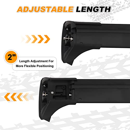 Snailfly Crossbars Customized For 2020-2024 Ford Explorer Black Adjustable Roof Racks Cross Bars With Lock #TOP3