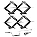 WEIZE Set of 4 RV Trailer Camper Stabilizer Leveling Scissor Jacks with Handle 24
