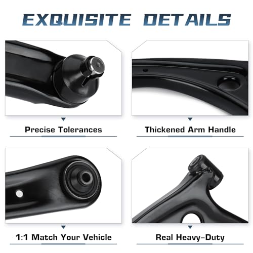 2Pcs Front Lower Control Arm w/Ball Joint for 2007-2012 Dodge Caliber, Jeep Compass Patriot 2007-2017 Suspension Kit CMS25189 CMS25188 K620065 K620066 - Image 6