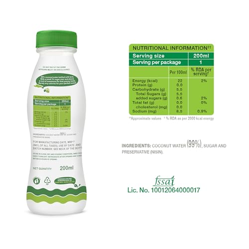 Image of Paper Boat Coconut Water, Refreshing Coconut Flavour, Vital Minerals (Pack of 18, 200ml Each)
