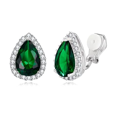 EVER FAITH Teardrop Cubic Zirconia Earrings Cover