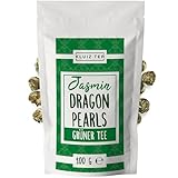 Jasmintee Dragon Pearls - Grüner Jasmin Tee lose I 100 Gramm Grüner Tee Jasmin I Green Jasmine Tea by KLUIZ TEA