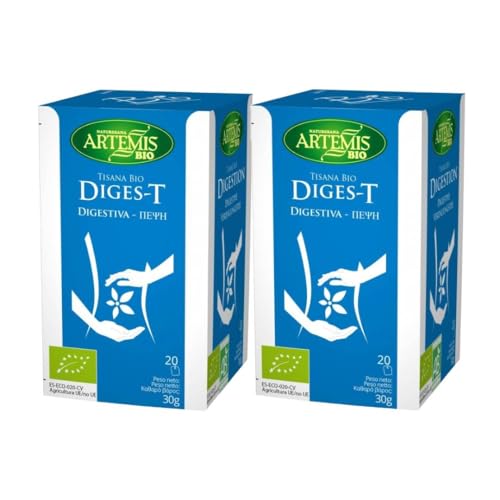 Pack 2x Tisana Digest Bio 20 Filtros | Artemis | Infusión Ecológica Digestiva | Hierbas Naturales | Sin Cafeína